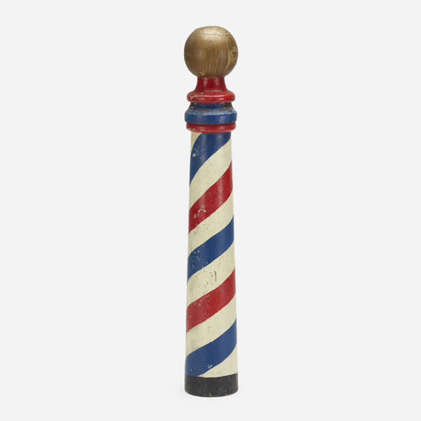 American. Antique barber's pole.