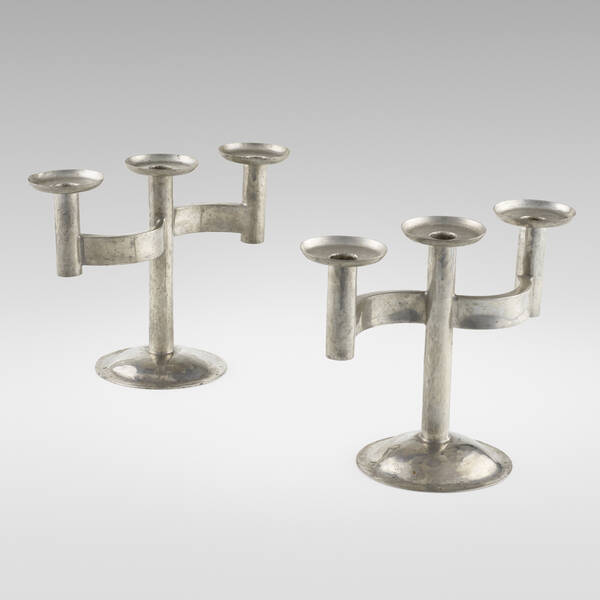 Karl Raichle. Candlesticks, pair.