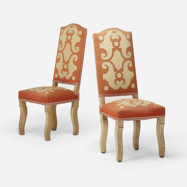 Felix Davin Chairs pair c 1940  39ff29