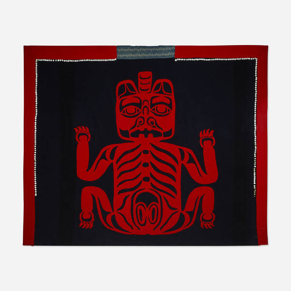 . Ceremonial button blanket. c.