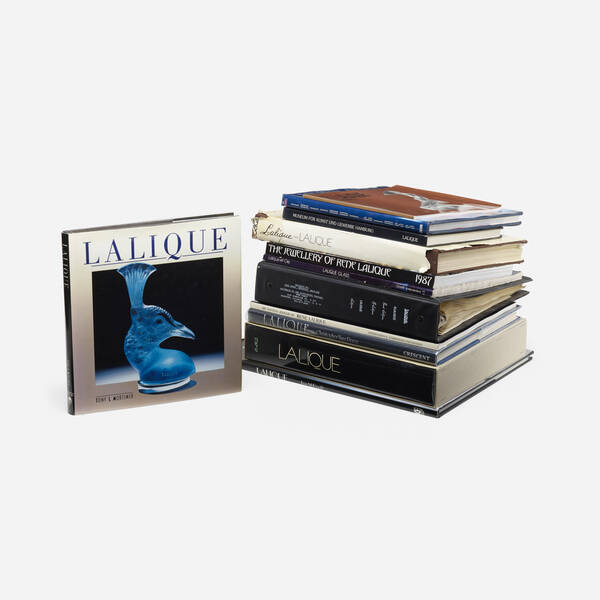 . Collection of Lalique books and