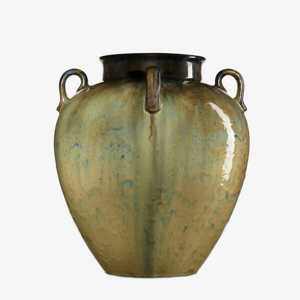 Fulper Pottery. four-handled vase.
