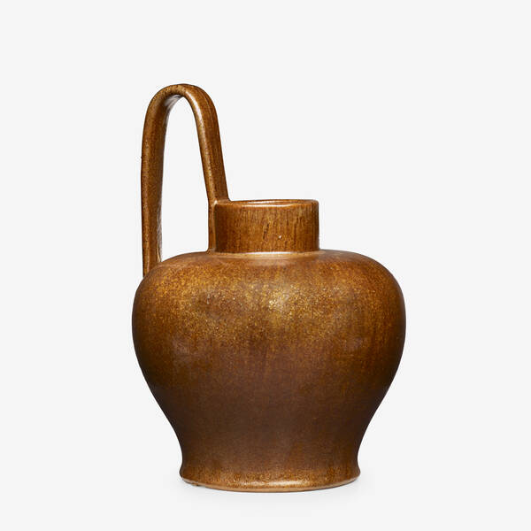 Fulper Pottery. jug. c. 1920, Copperdust