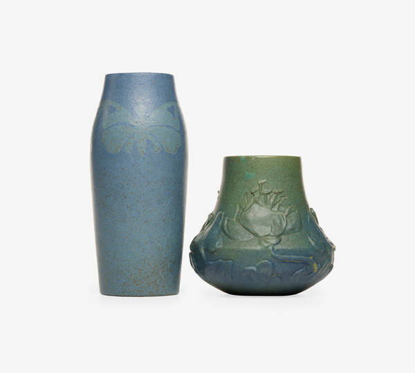 Zark Pottery. vases, set of two.