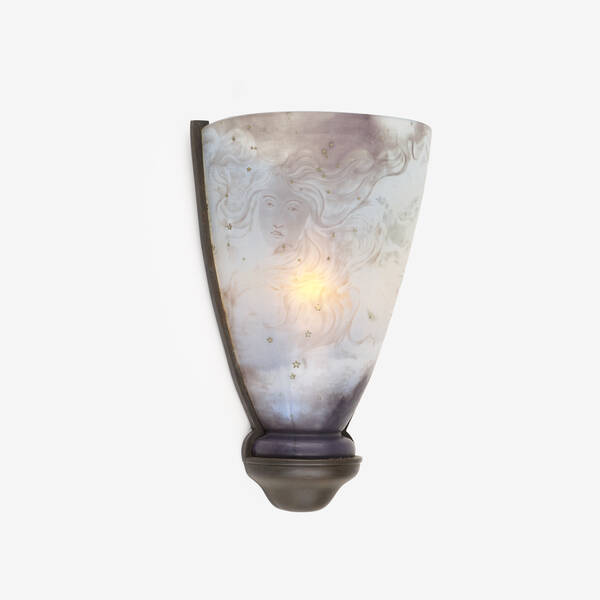 Art Nouveau sconce with maiden 3a0185