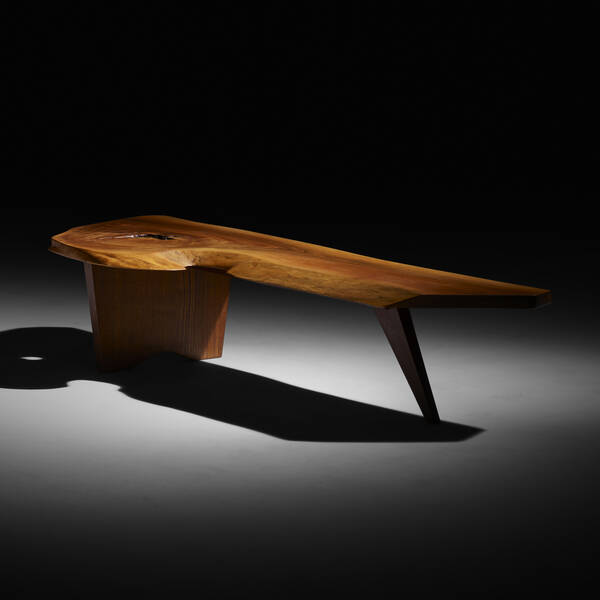 George Nakashima. Slab coffee table.