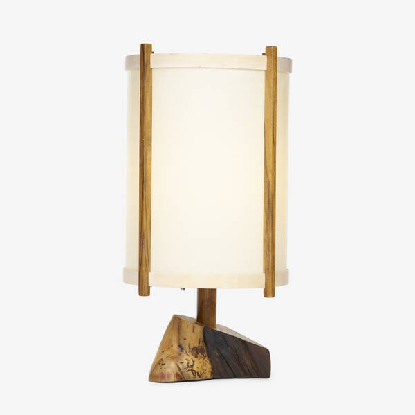 George Nakashima. table lamp. 1984,