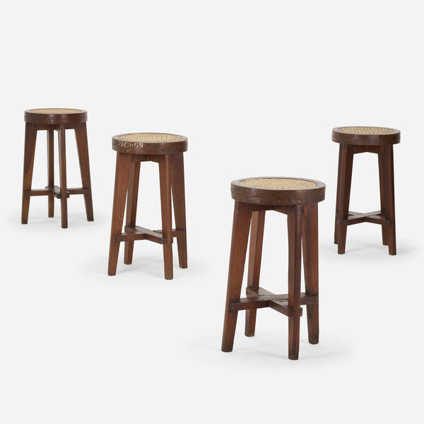 Pierre Jeanneret. stools from Punjab