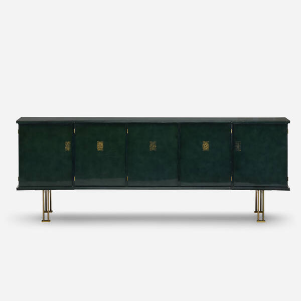 Jean Leleu cabinet c 1960 lacquered 3a0213