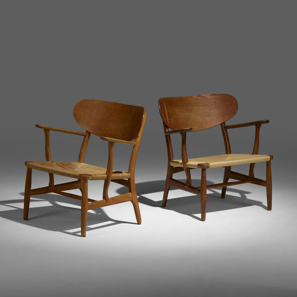 Hans J Wegner lounge chairs model 3a0244