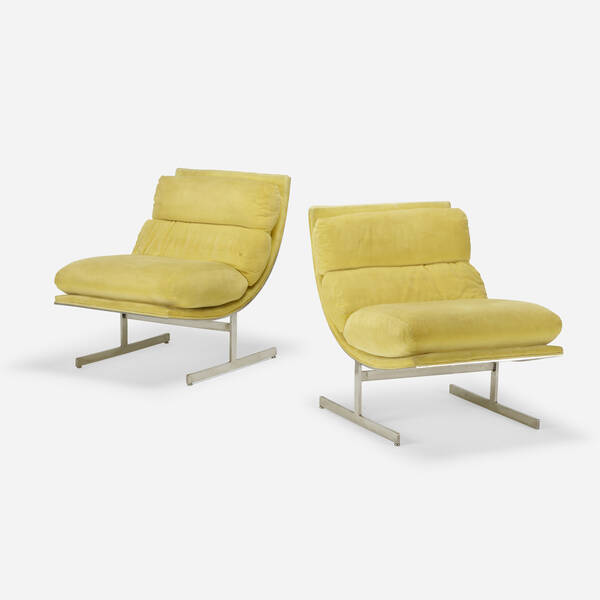 Kipp Stewart. lounge chairs, pair.