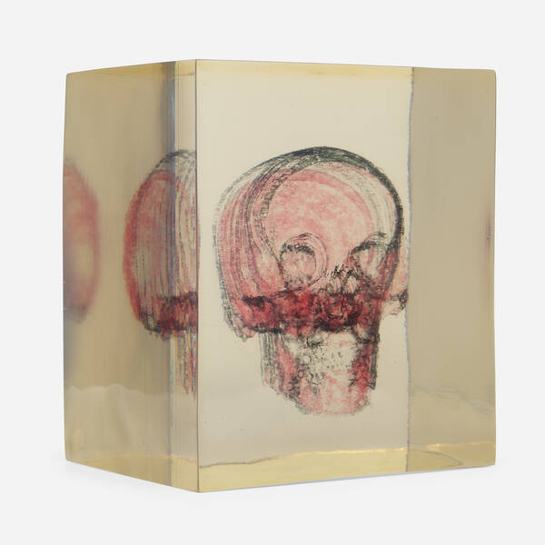 Dustin Yellin Strawberry Skull  3a0352