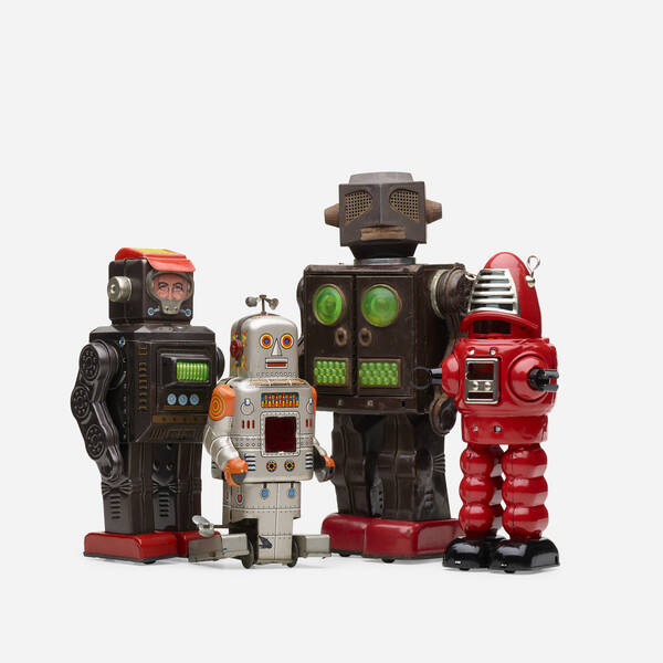  collection of four robots enameled 3a0380