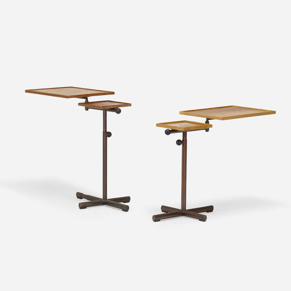 Embru. adjustable tiered tray tables,