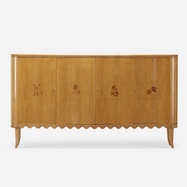 Italian. cabinet. c. 1945, satinwood,