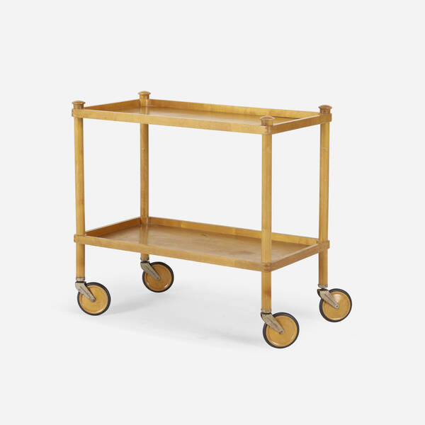 Danish. tea cart. c. 1941, teak, teak