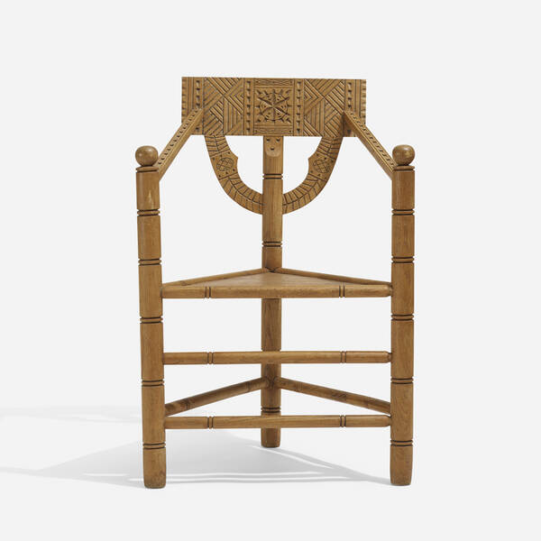 SWEDISH, monk chair 34½ h × 24 w ×