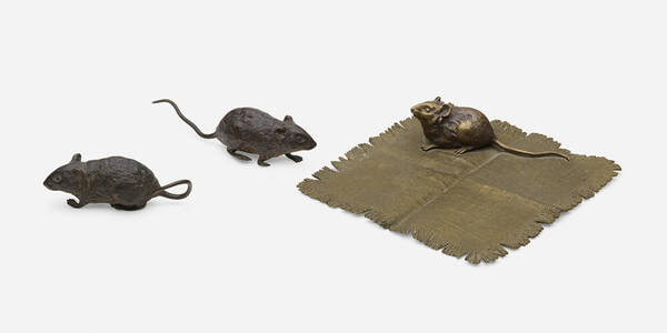 Austrian. mice, set of three. 20th century,