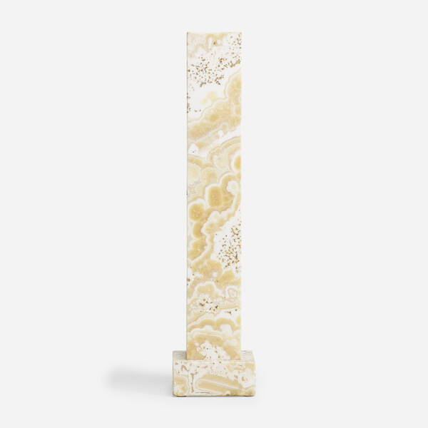 Art Deco. pedestal. c. 1930, marble.