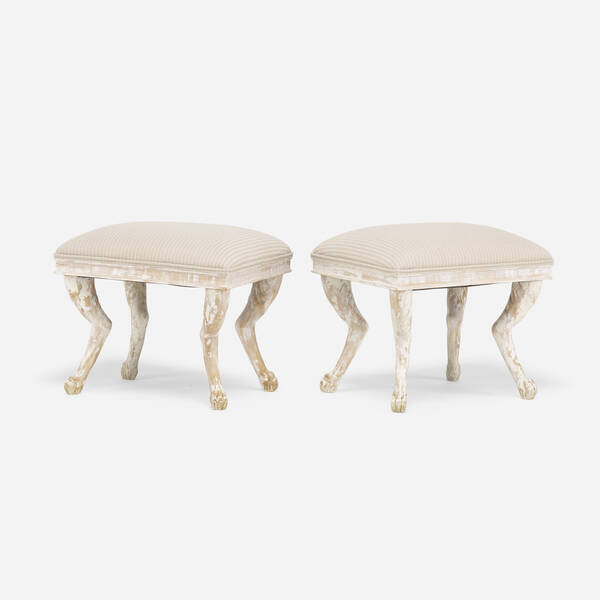 Regency Style stools pair 20th 3a05c6