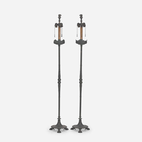 Segar Studios. floor lamps, pair. c.