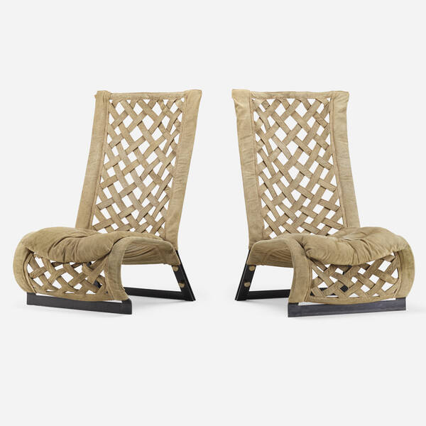 Marzio Cecchi lounge chairs pair  3a0686