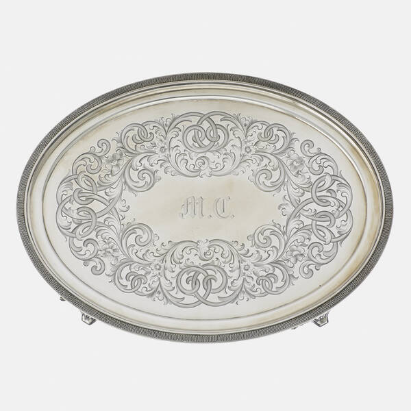 Tiffany & Co.. salver. 1854-70,