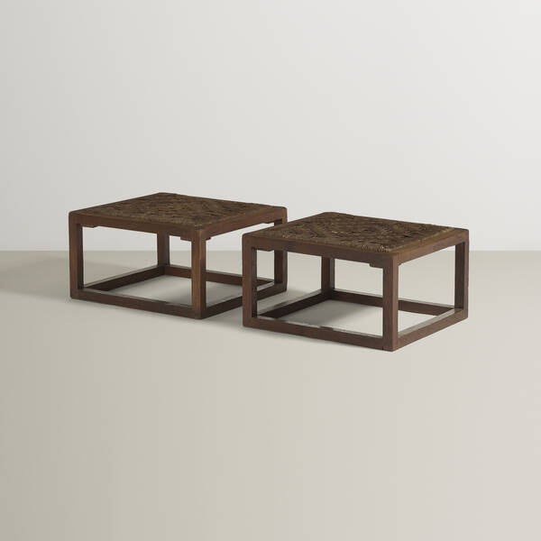Ilonka Karasz stools pair c  3a07b1