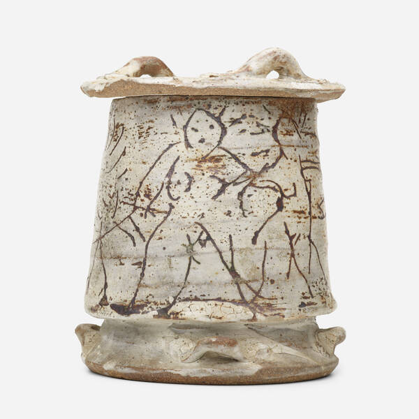 Peter Voulkos Early lidded jar  3a07f0