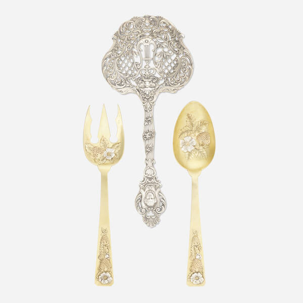 Shreve & Co.. salad servers, pair.