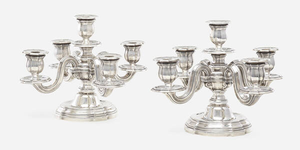 T tard Fr res five light candelabra  3a0871