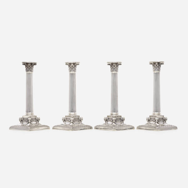 Elkington & Co.. Victorian candlesticks,