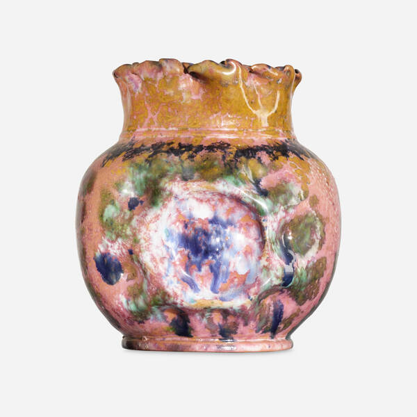 George E. Ohr. Large vase. 1897-1900,