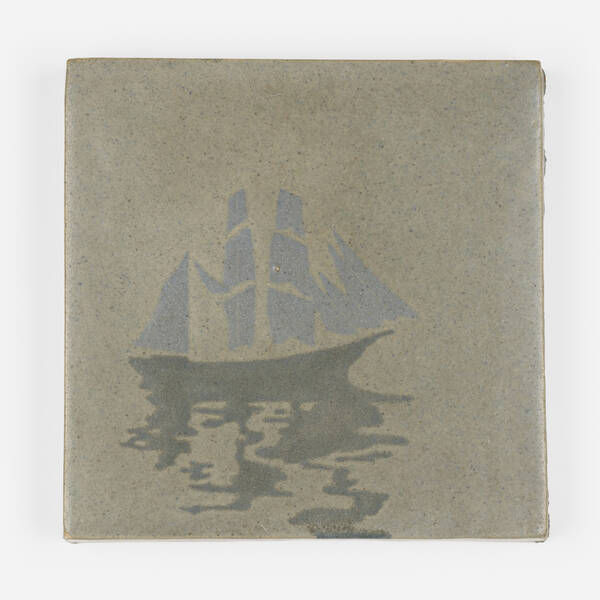 Marblehead Pottery trivet tile 3a08e1