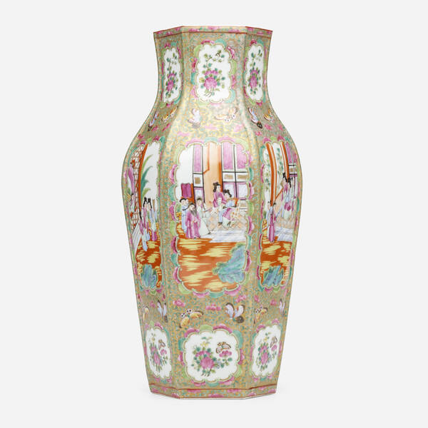 Chinese Export Canton Rose vase  3a0987