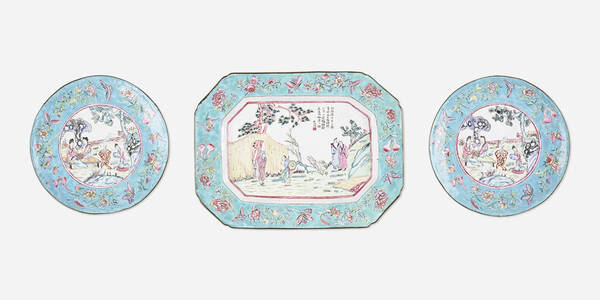 Chinese. Canton enamel wares, collection