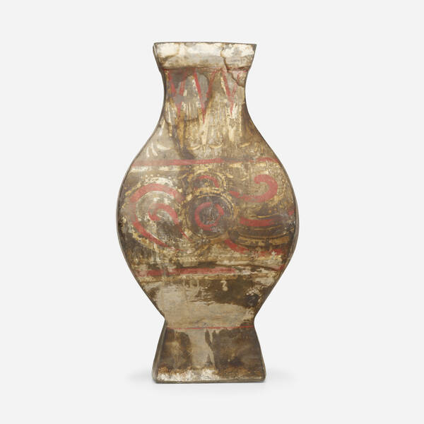 Chinese. faceted vase. Han Dynasty,