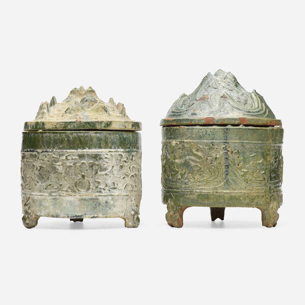 Chinese. 'Hill' jars, set of two.