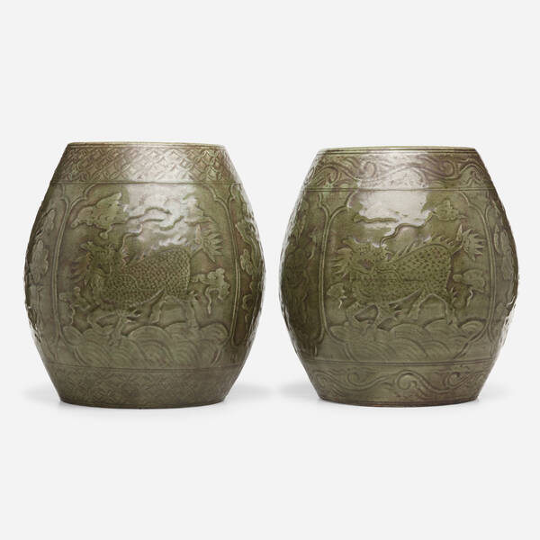 Chinese. Longquan celadon drum