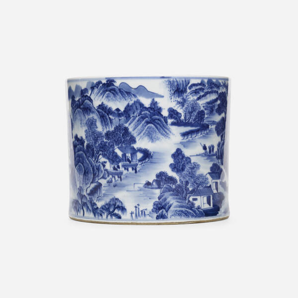 Chinese. Blue and White 'Landscape'