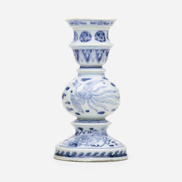Chinese Blue and White candle 3a09ee