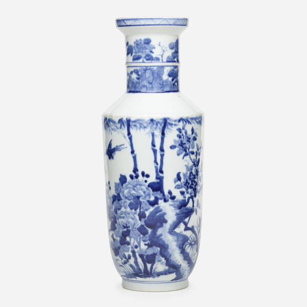 Chinese. Blue and White rouleau
