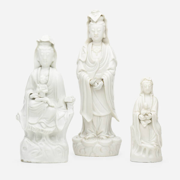 Chinese Blanc de Chine figures  3a0a22