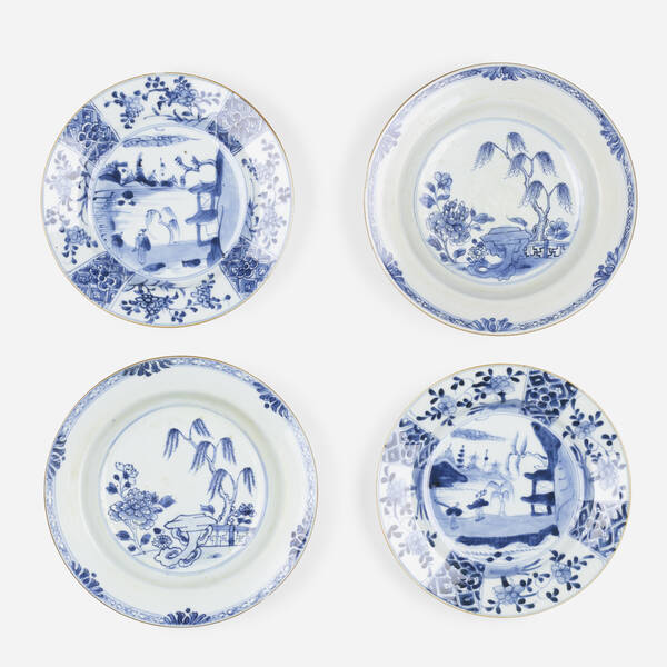 Chinese. Blue and White plates,