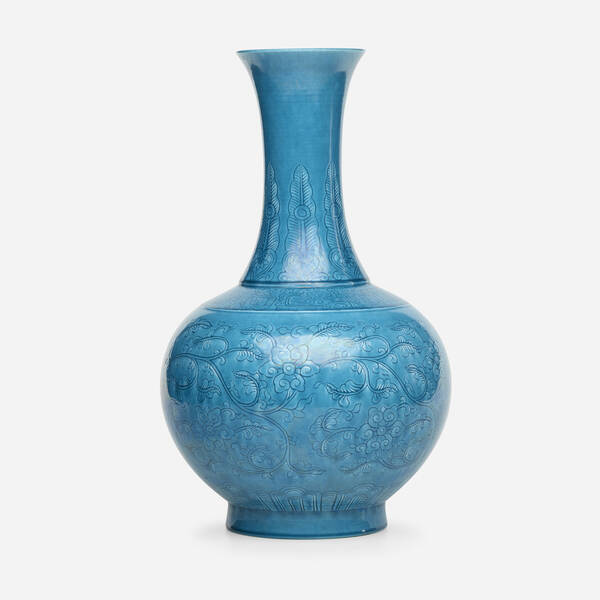 Chinese bottle vase glazed porcelain  3a0a38
