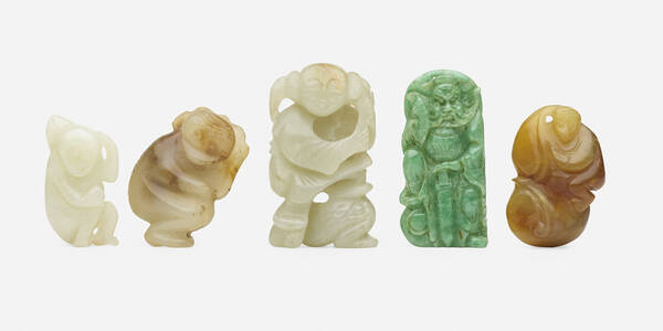Chinese. jade and jadeite carvings,