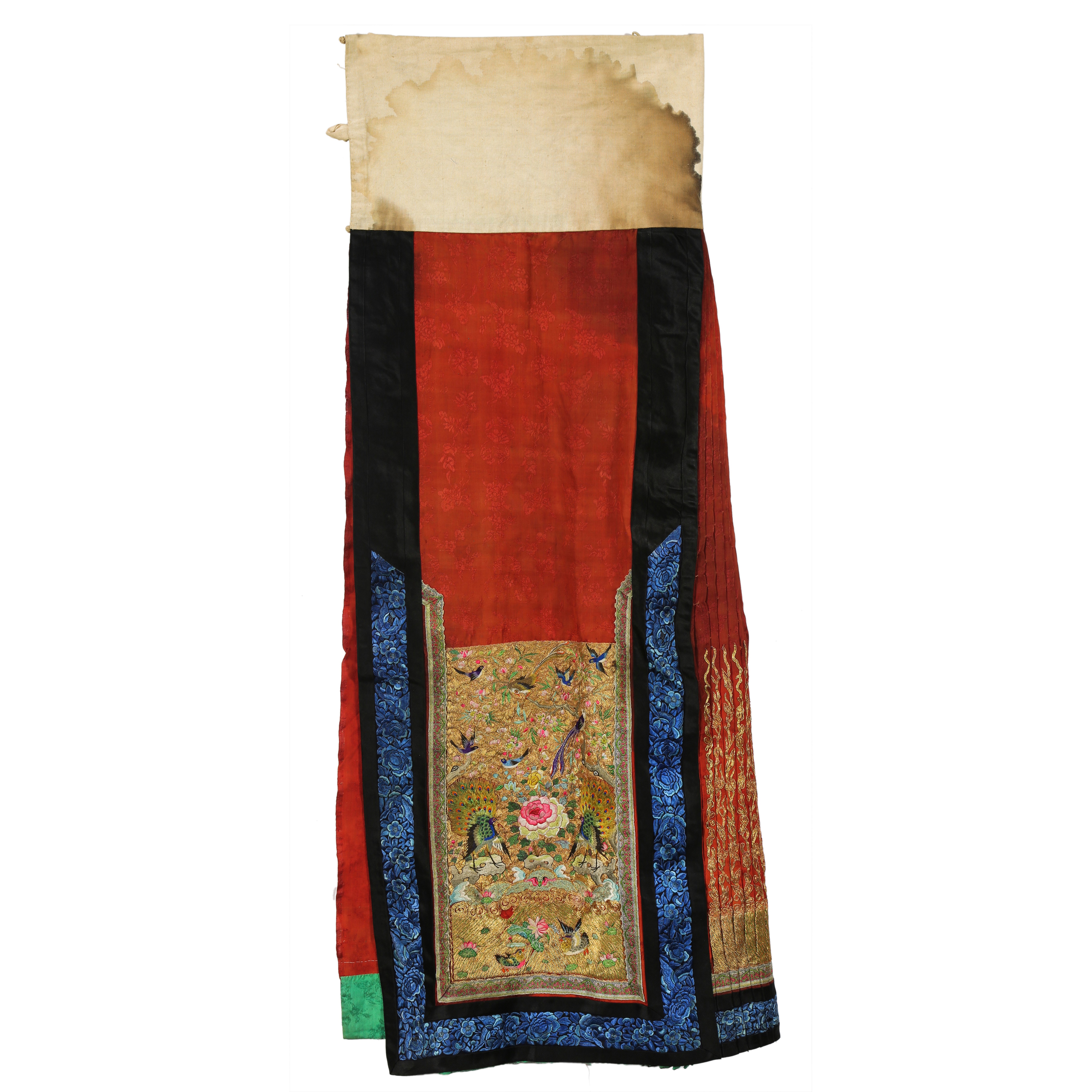 CHINESE EMBROIDERED SILK SKIRT 3a3538
