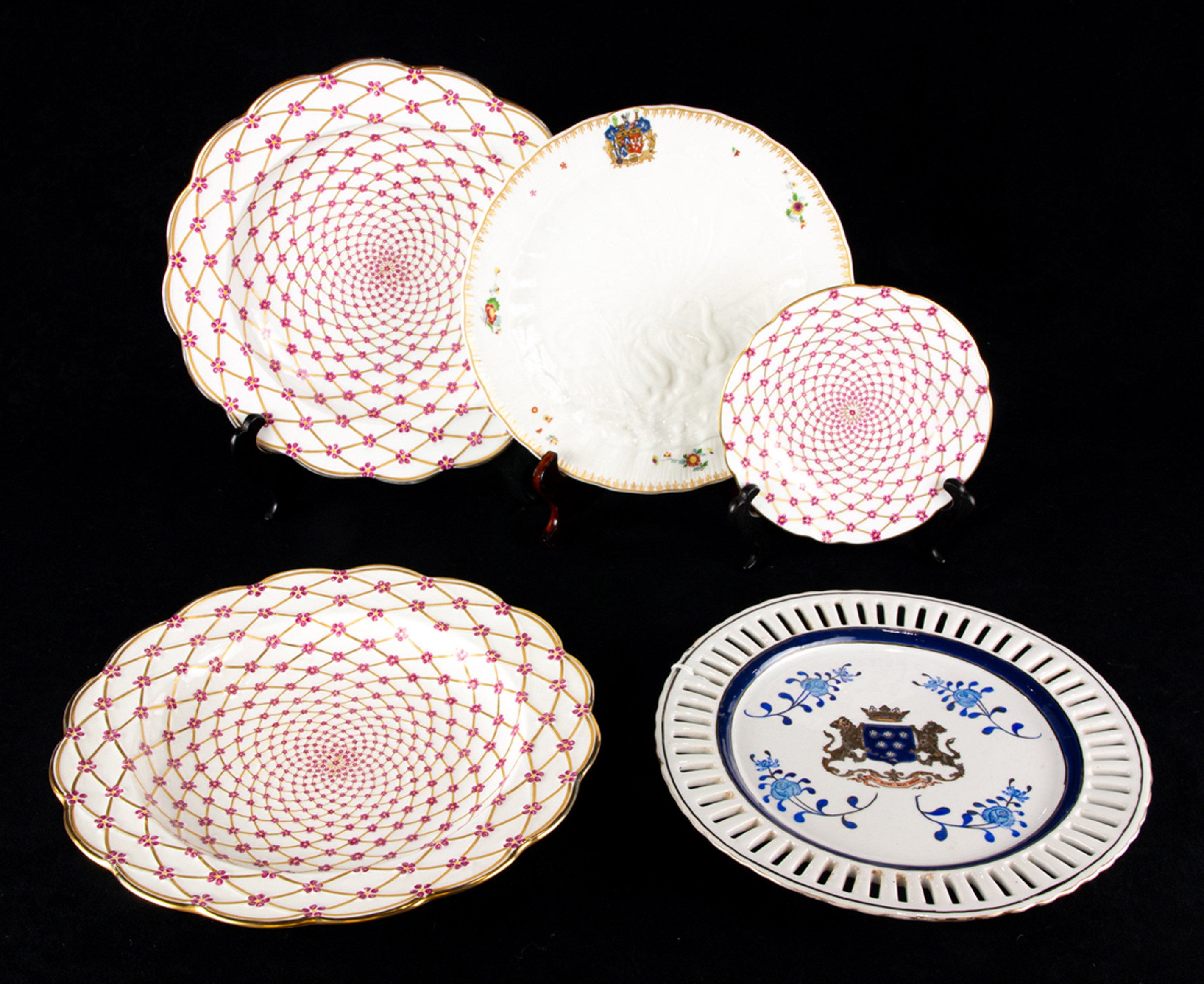 (LOT OF 5) CONTINENTAL PORCELAIN