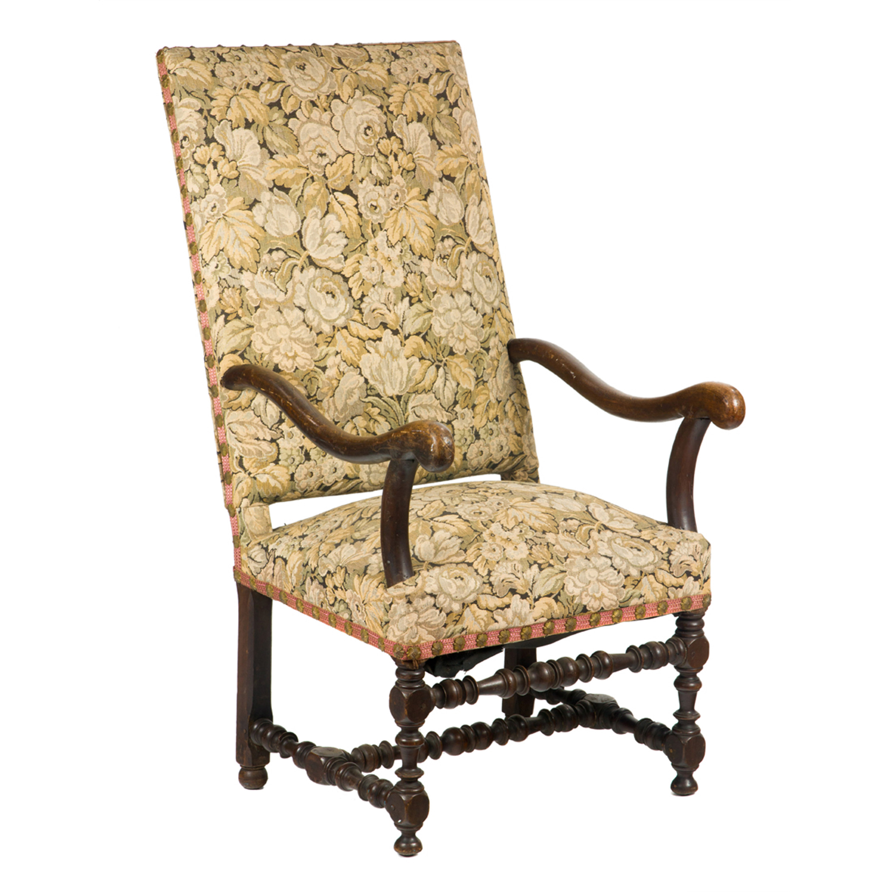 A WILLIAM AND MARY STYLE HALL CHAIR 3a374a