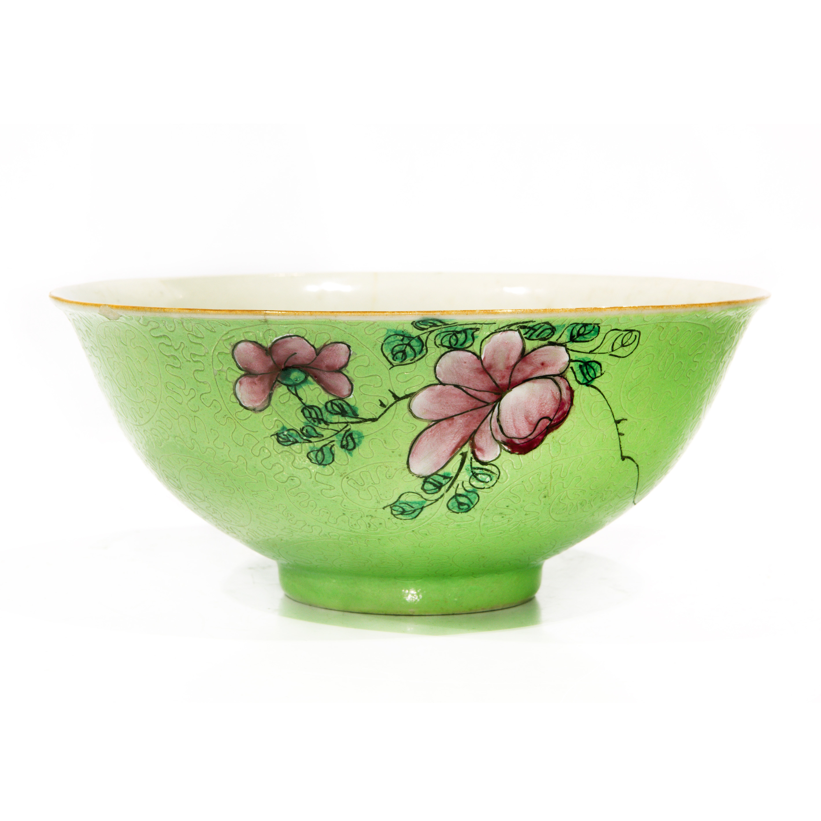 CHINESE GREEN ENAMELED SGRAFFITO 3a3792